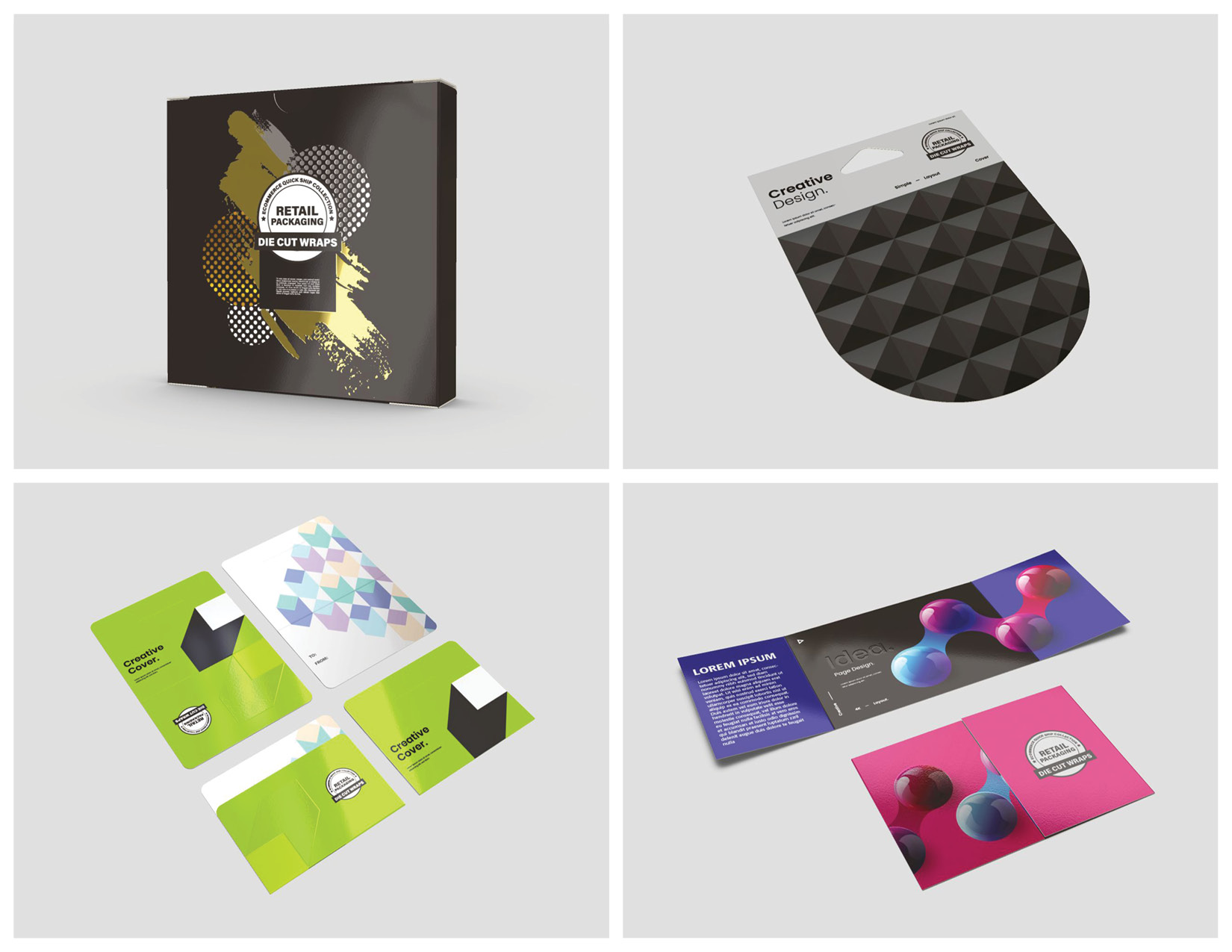 Header Cards and Die Cut Wraps Header Cards and Die Cut Wraps